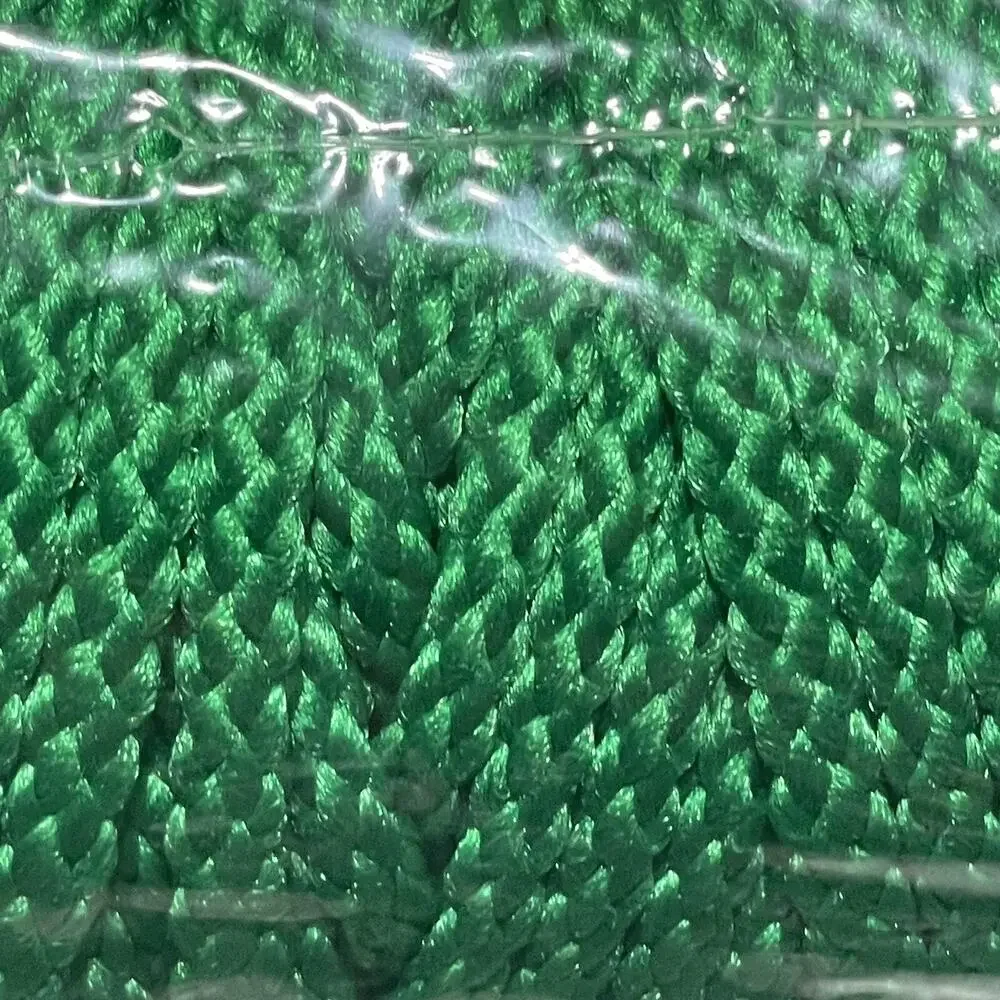 New Vintage Bonnie Macrame Braid 6mm 100 Yards Pepperell Craft Cord Green NOS - Picture 8 of 8